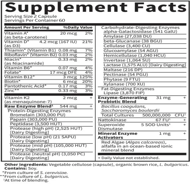 Balincer Enzimas Digestivas Mejoran La Digestion Estomacal 120 caps-7