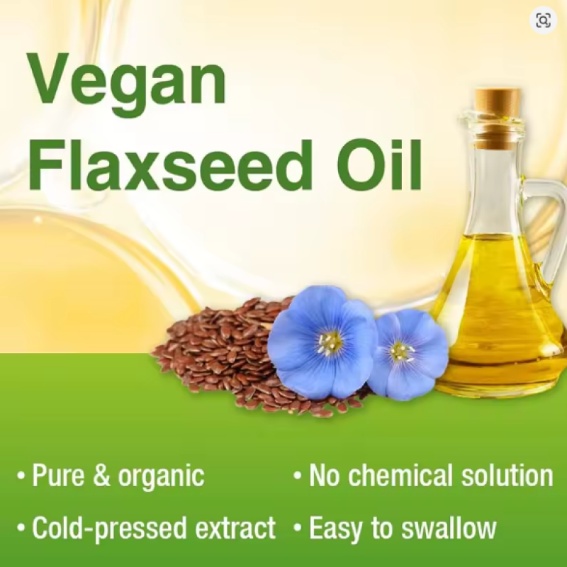 Aceite De Linaza Organico 1200mg Flaxseed Oil Omega 3 6 9 Vitalift 120 caps-2