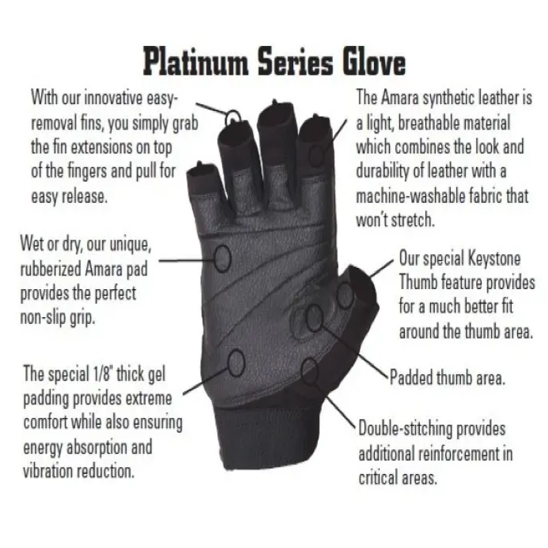 Guantes De Gimnasio Para Pesas Schiek 530 Platinum Series -2