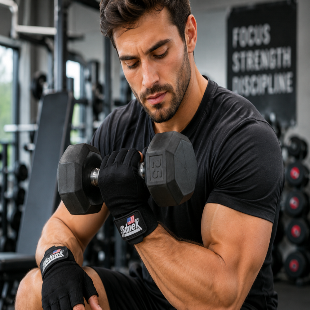 Guantes De Gimnasio Para Pesas Schiek 530 Platinum Series -5