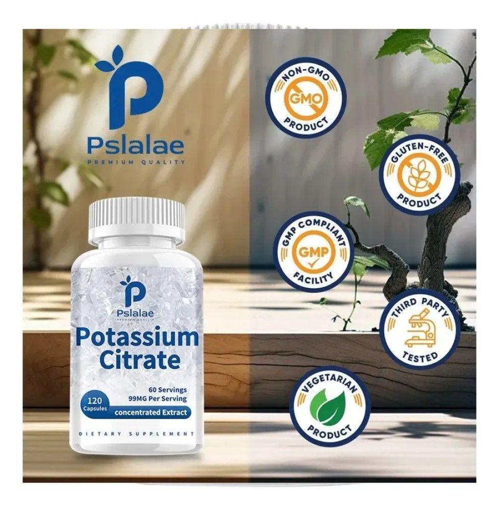 Pslalae Potassium Citrate 99mg Citrato de Potasio 120 caps-4
