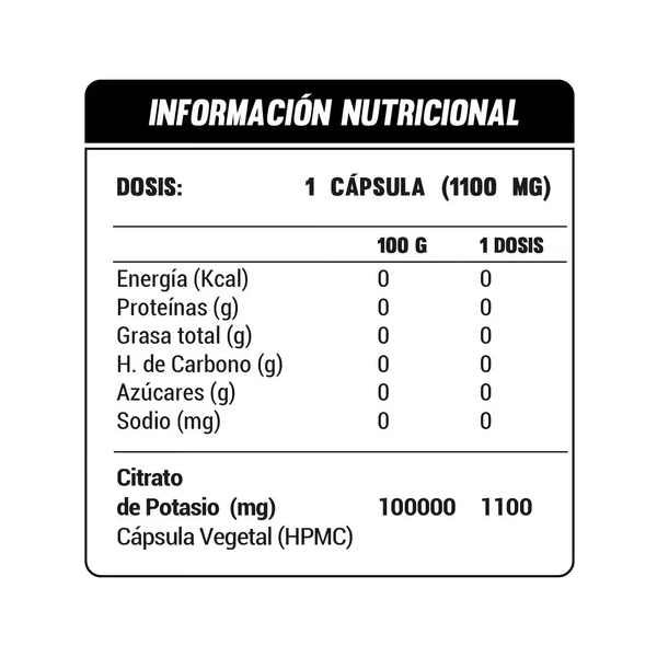 Pslalae Potassium Citrate 99mg Citrato de Potasio 120 caps-6