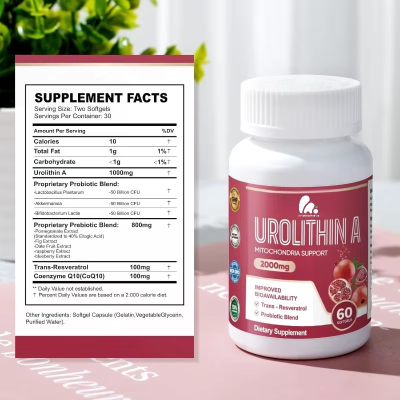 Urolitina A 2000mg Salud Mitocondrial Longevidad 60 Softgel caps-4