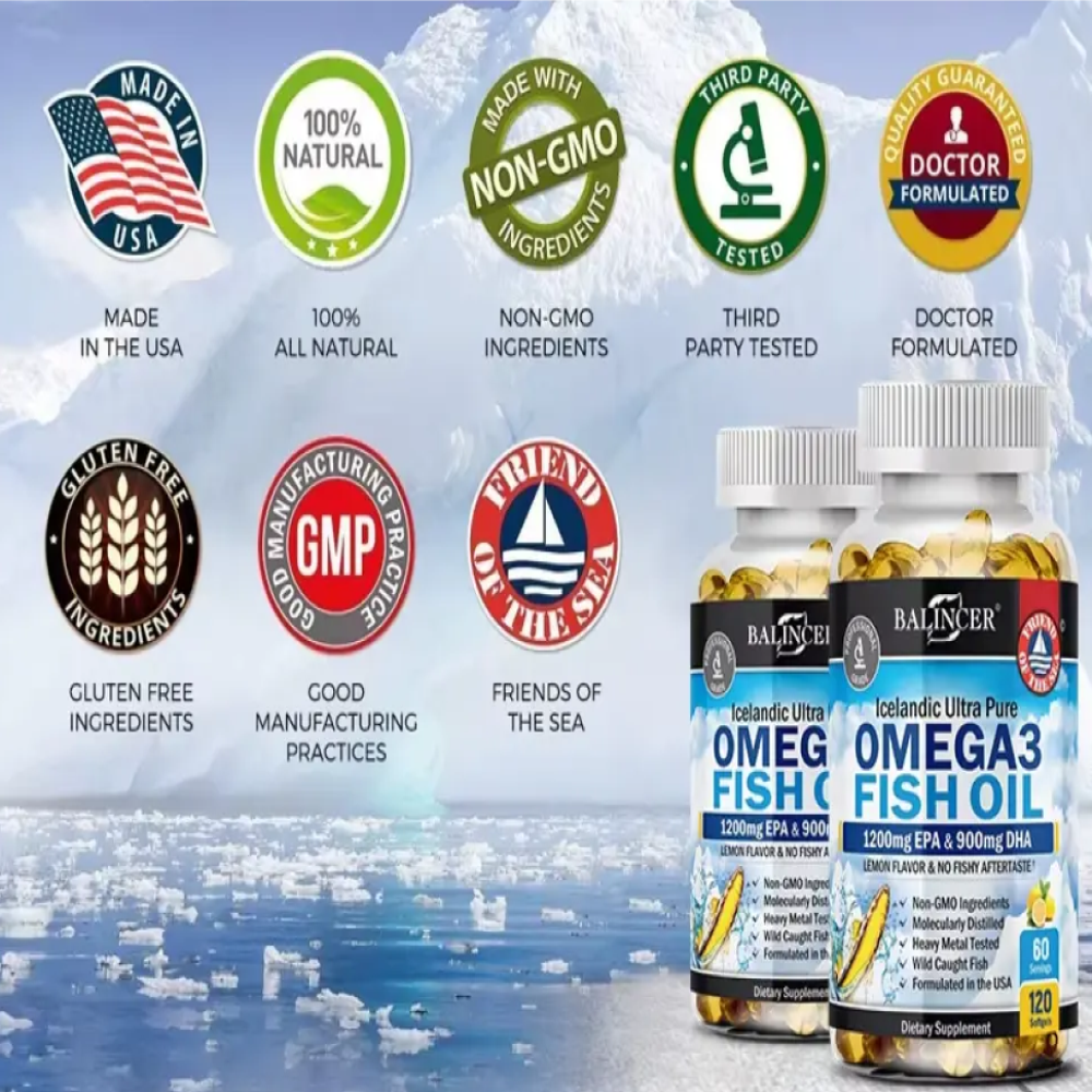 Balincer Icelandic Fish Oil 2250mg Omega 3 Epa/dha 120 Gel-6