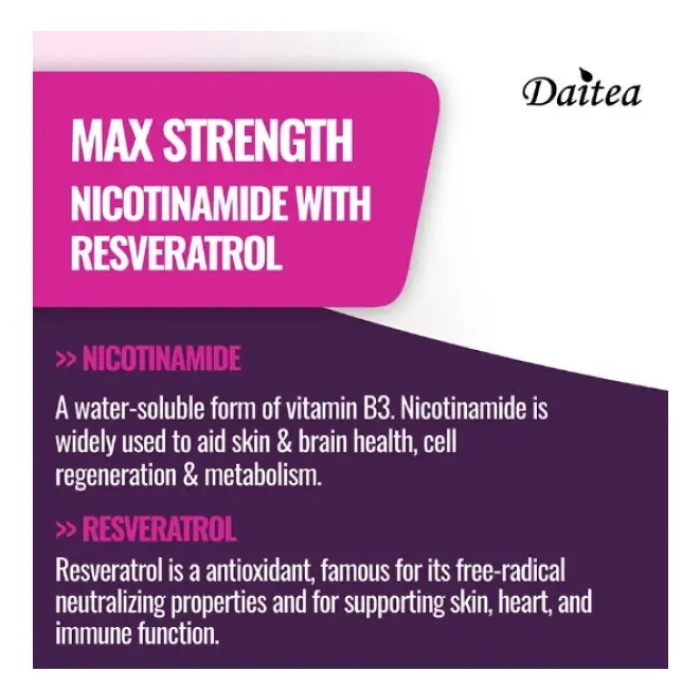 Antioxidante Nicotinamida 500mg  Y Resveratrol 100mg 120caps-3