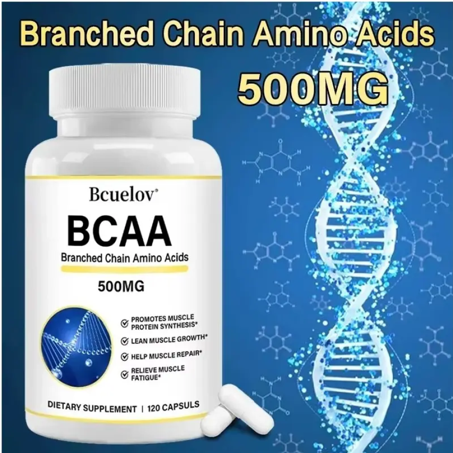 Bcuelov Bcaa Aminoacidos 500mg Crecimiento y Proteccion Muscular 120 Caps-2