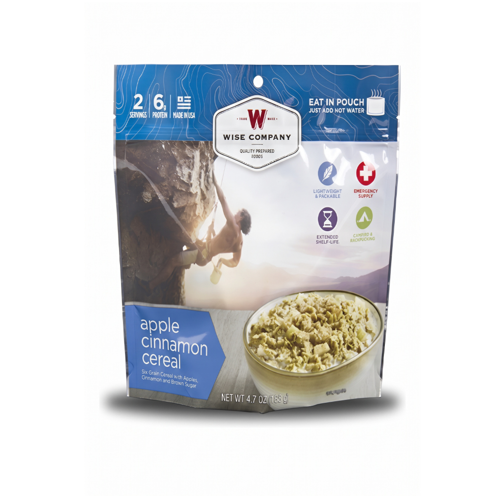 Wise Food Outdoor Comida Liofilizada Cereal 2 Servicios Cinnamon Camping-0