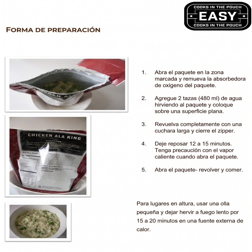 Wise Food Outdoor Comida Liofilizada Cereal 2 Servicios Cinnamon Camping-5