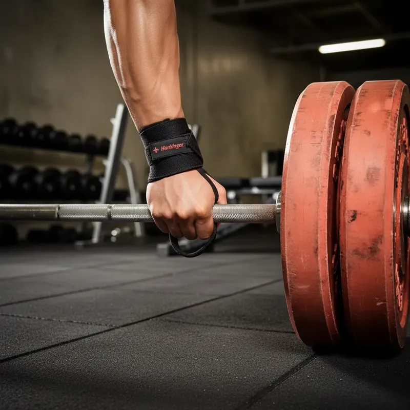 Muñequeras De Entrenamiento Pesas Harbinger Pro Thumb Loop-1