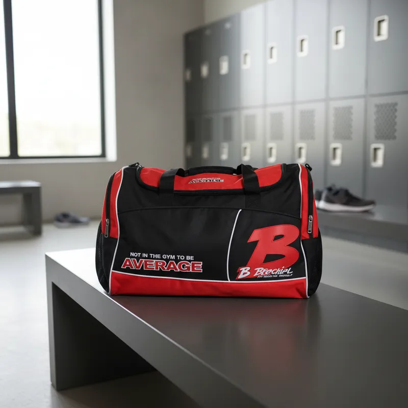 Bolso Brachial Carry Bag Black Red Para Gym Gimnasio-3