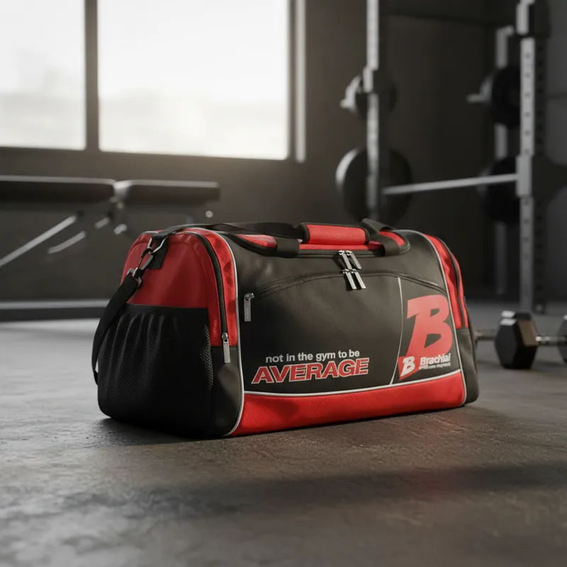 Bolso Brachial Carry Bag Black Red Para Gym Gimnasio-4