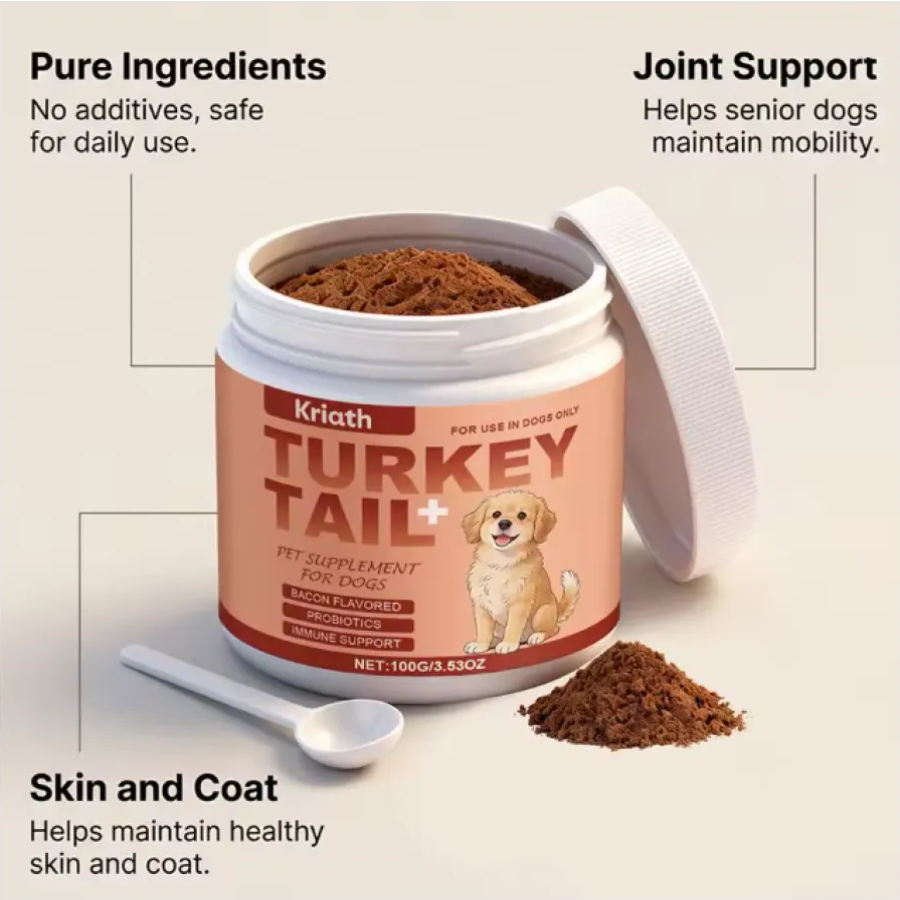 Turkey Tail + Suplemento Inmunologico Digestion Pelaje Perro Adulto Senior 100gr-3