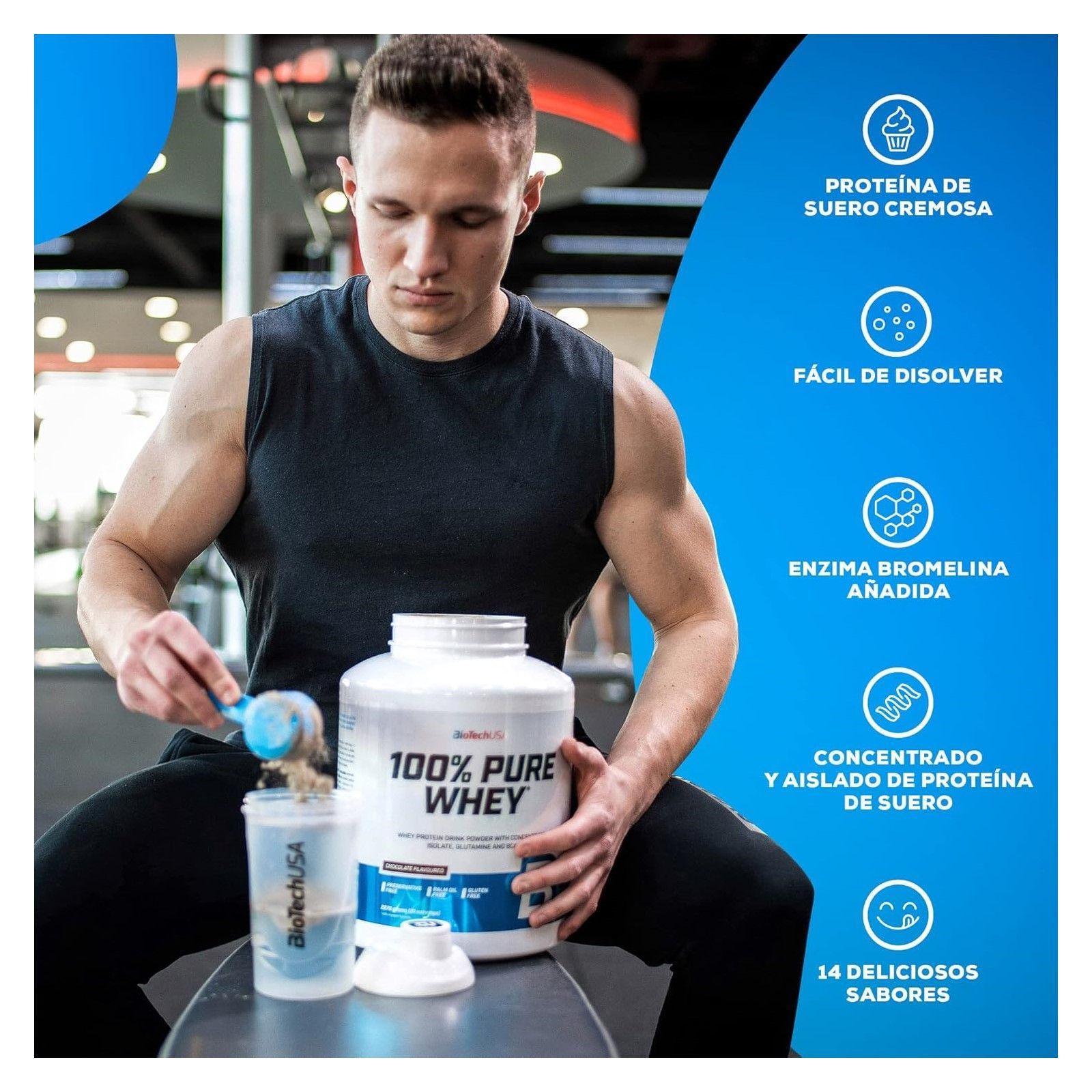 Biotechusa 100% Pure Whey Proteina Whey Protein 5 Lbs Milk Rice Arroz con Leche-1