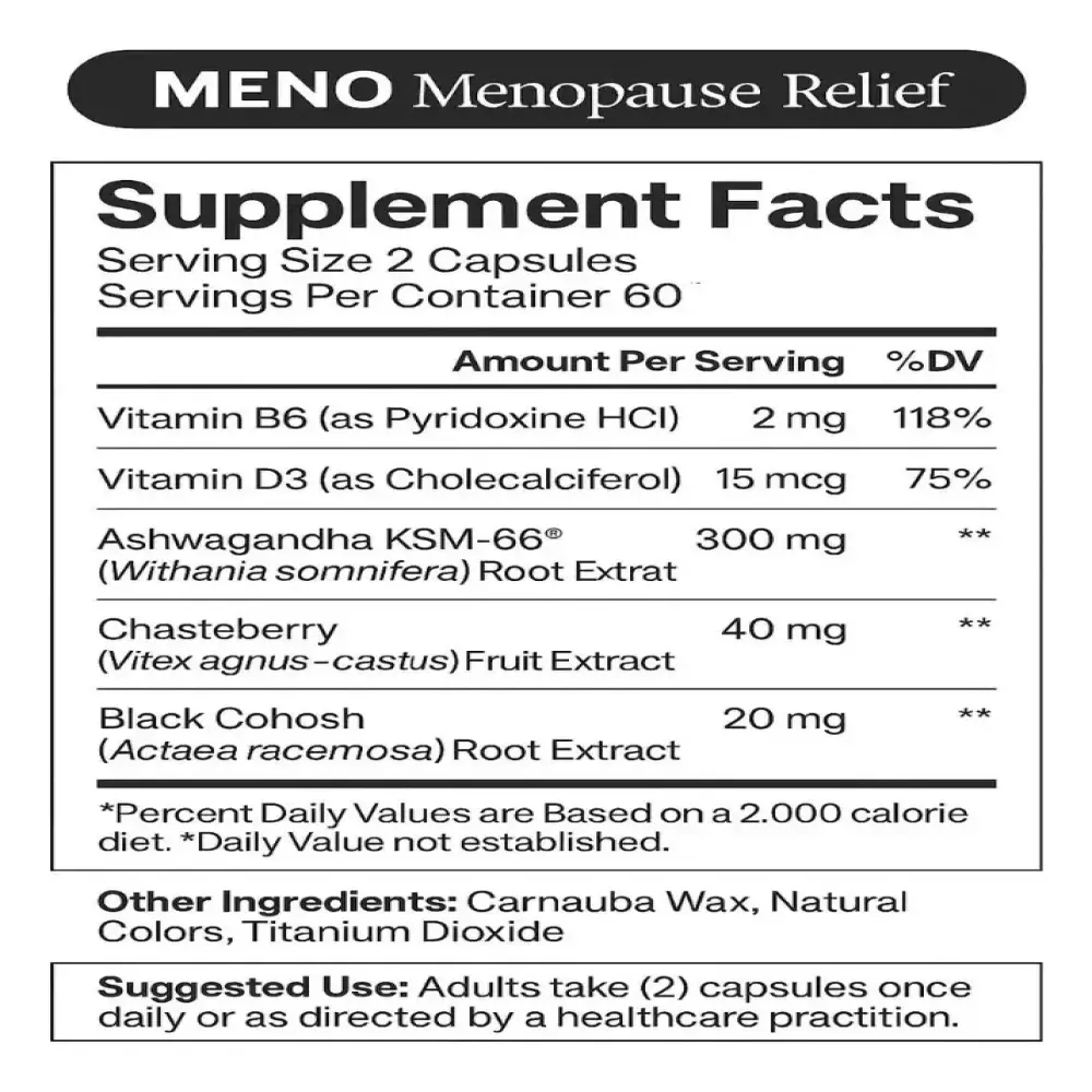 Suplemento Meno Menopausia Natural Opositiv Alivio Sofocos Sudoracion Nocturma Irritabilidad 60 Caps-6