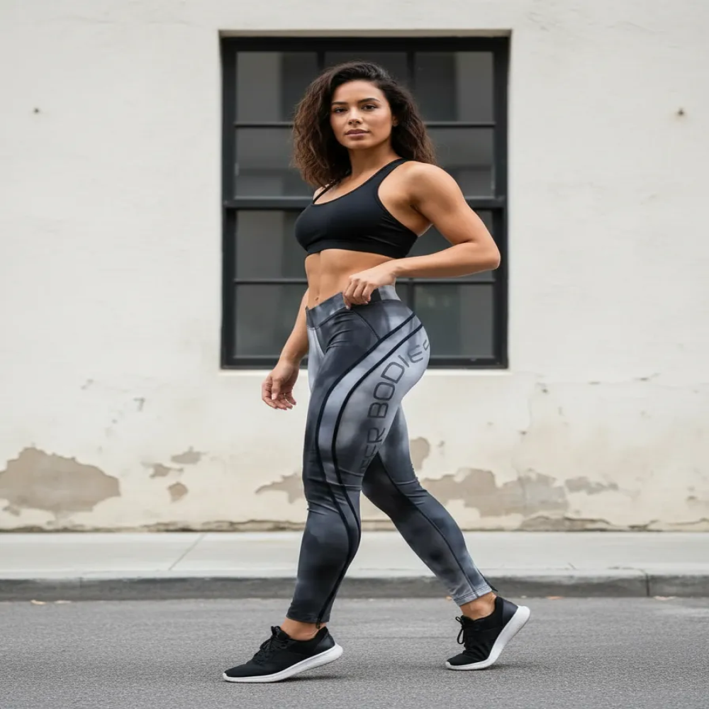 Better Bodies Calza Leggins Gimnasio Mujer Grunge Steel Grey-3