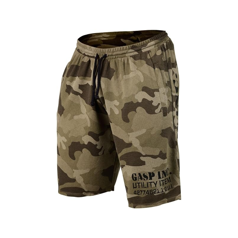 Gasp Shorts Para El Gimnasio Thermal Training Shorts Camo Militar-0