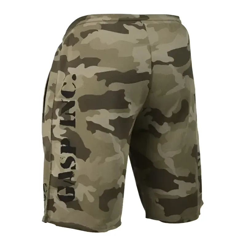 Gasp Shorts Para El Gimnasio Thermal Training Shorts Camo Militar-1