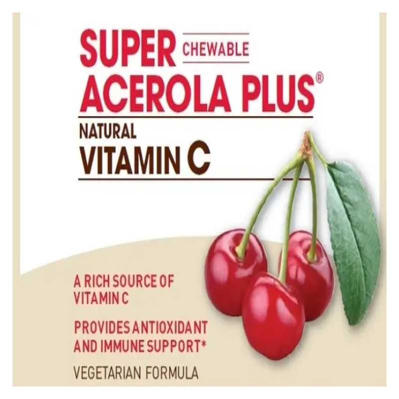 Acerola Bio Tart Cherry Vitamina C 3000mg Organica 60 Cherry-4