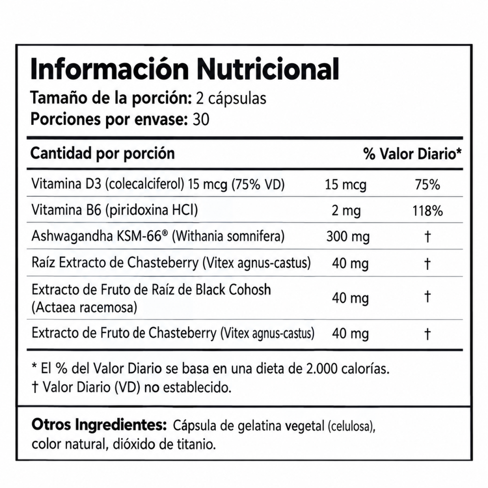 Opositiv Meno Menopausia Natural Alivio Sofocos Sudoracion Nocturna 60 Caps-6