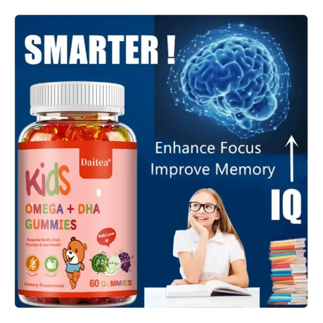 Kids Smart Dha Gomitas Niños Mejoran Memoria Concentracion-2