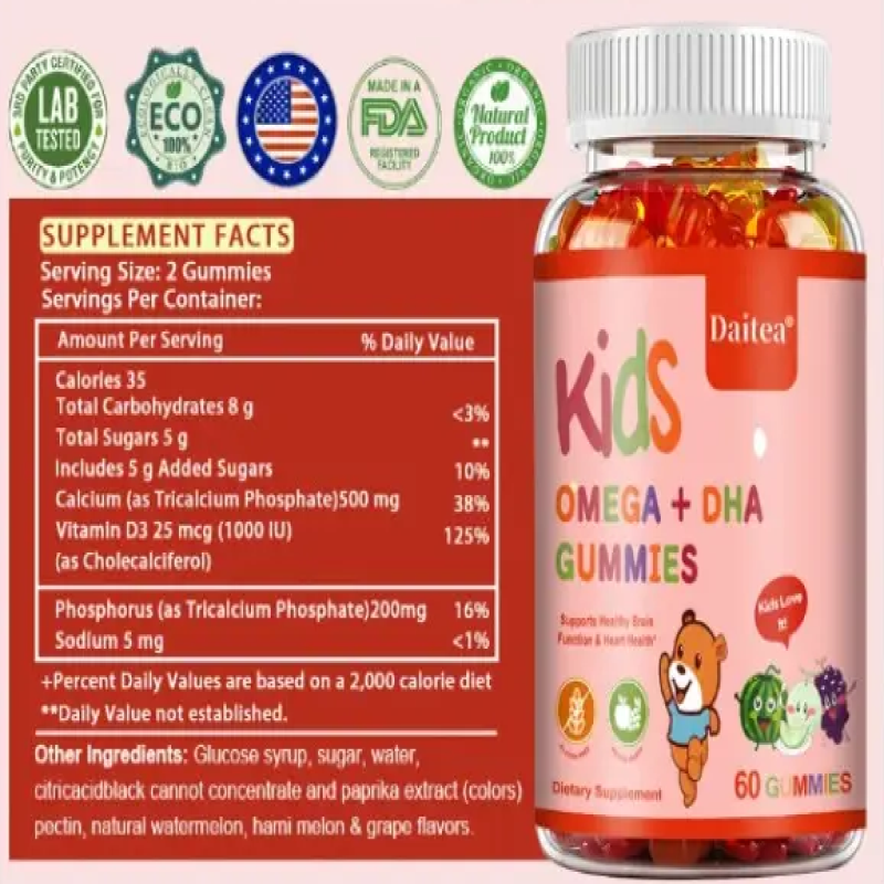 Kids Smart Dha Gomitas Niños Mejoran Memoria Concentracion-7