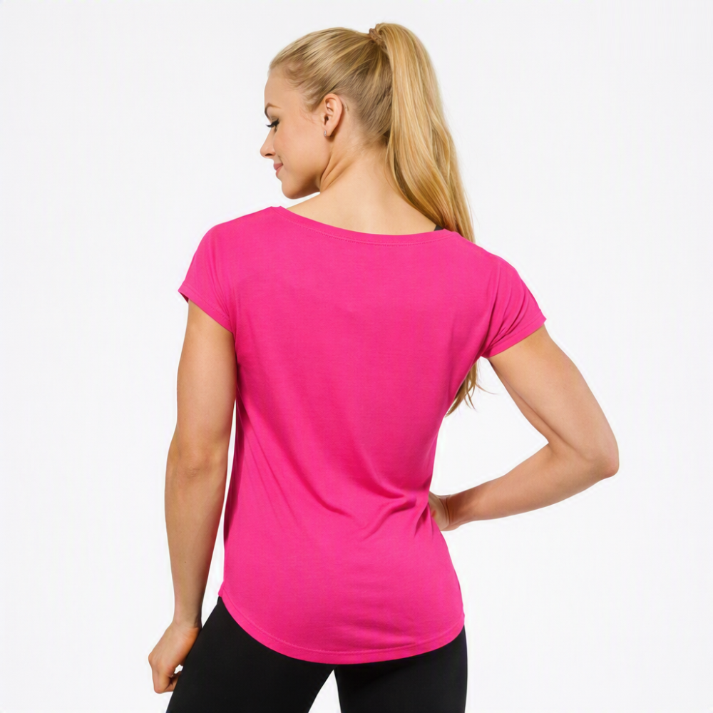 Better Bodies Polera Gimnasio Womens Gracie Tee Talla S Color Hot Pink-4