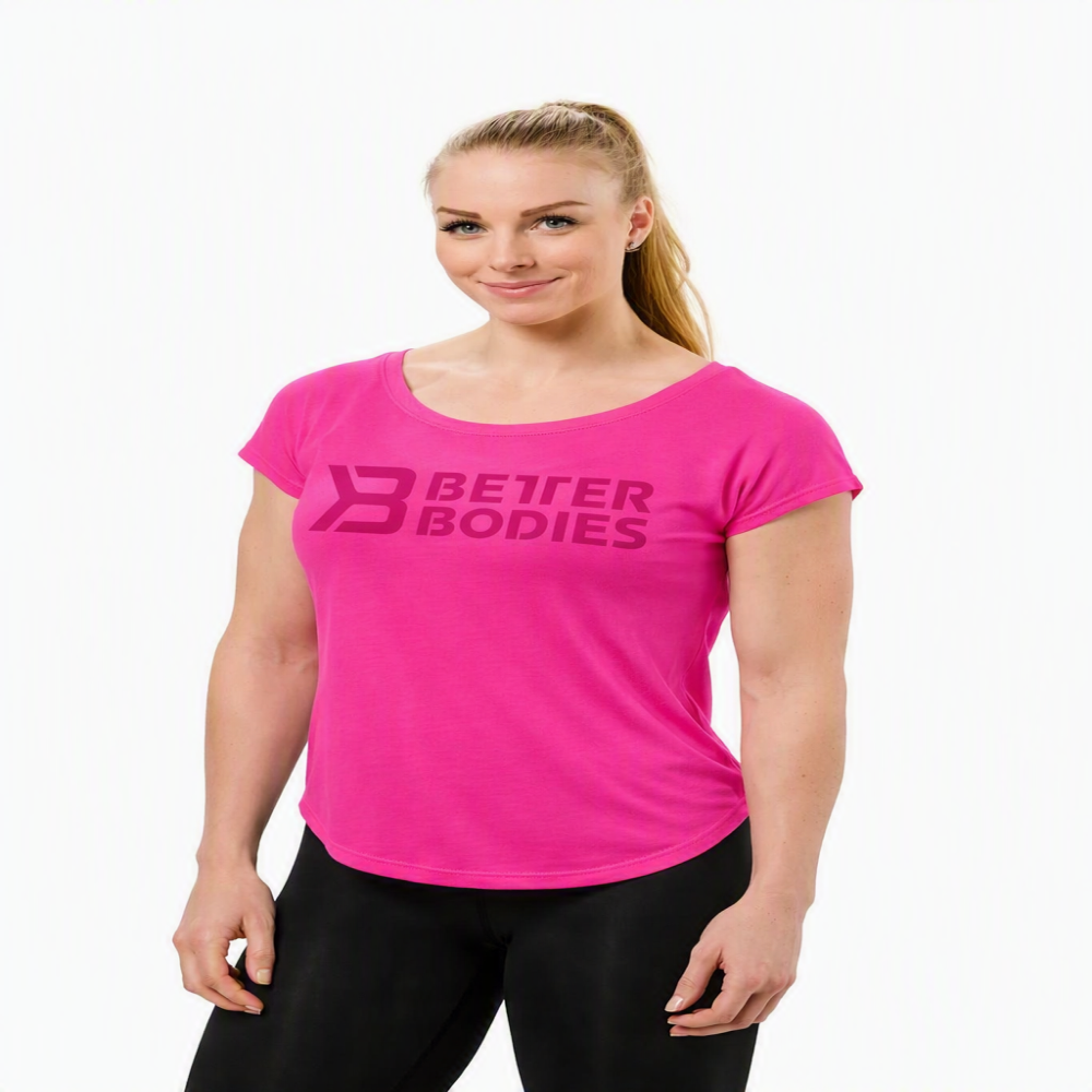 Better Bodies Polera Gimnasio Womens Gracie Tee Talla S Color Hot Pink-2