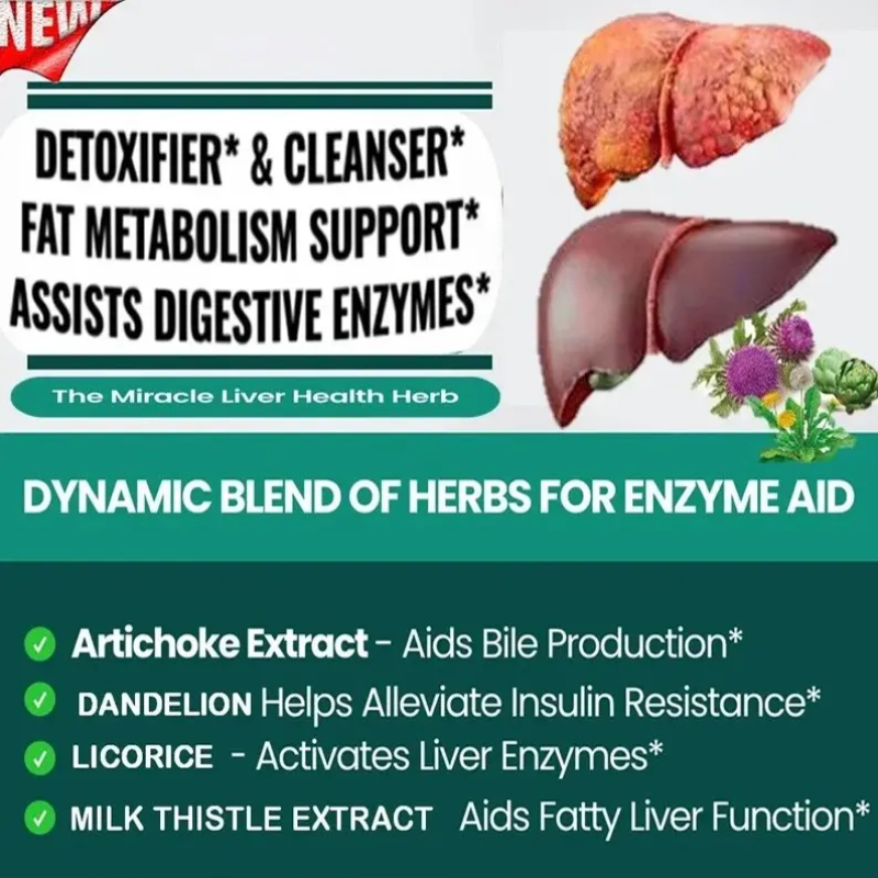 Liver Detox Milk Thistle Silimarina Cuidado Del Higado 120caps-2