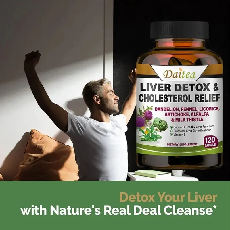 Liver Detox Milk Thistle Silimarina Cuidado Del Higado 120caps-5