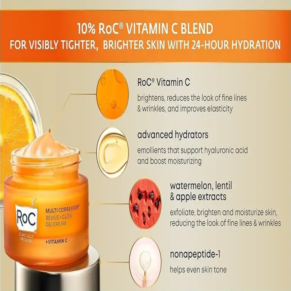 Roc Multi Correxion Revive Glow Gel Crema Brillo Antiarrugas 48gr-5