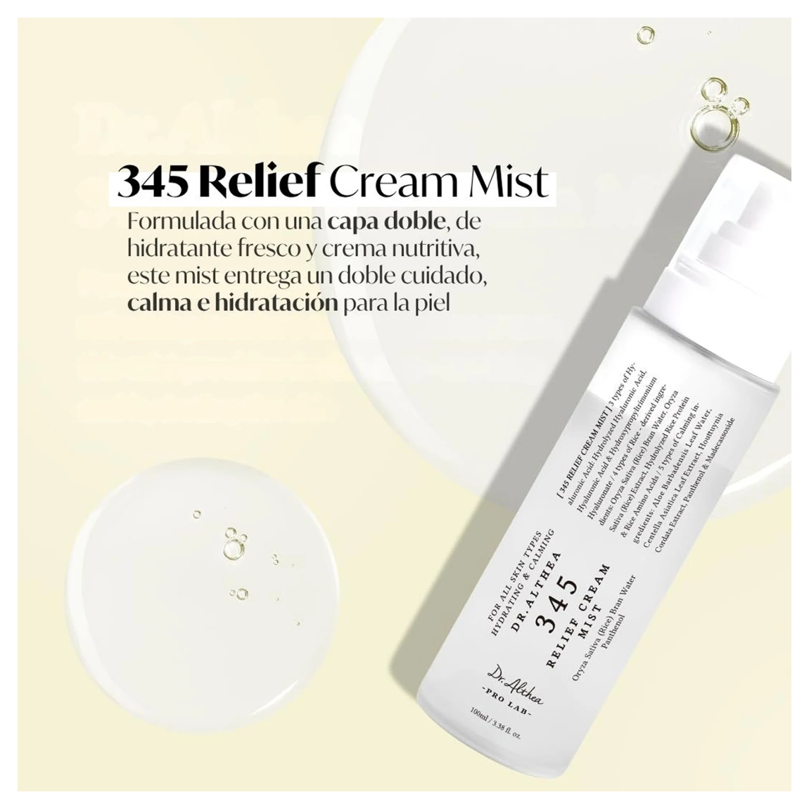 Bruma Hidratante Dr. Althea Relief Cream Mist 345 100ml-5