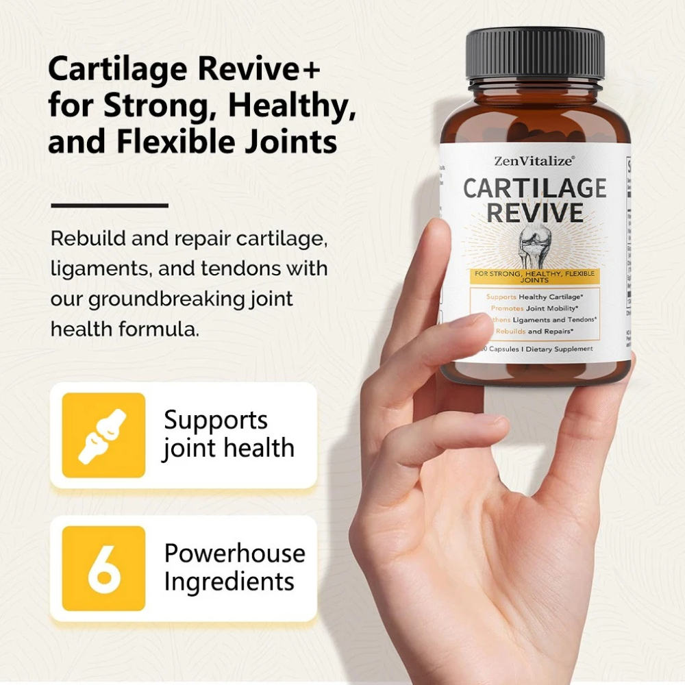 Cartilage Revive Glucosamina Colageno Cuidado Articular 120 caps-2