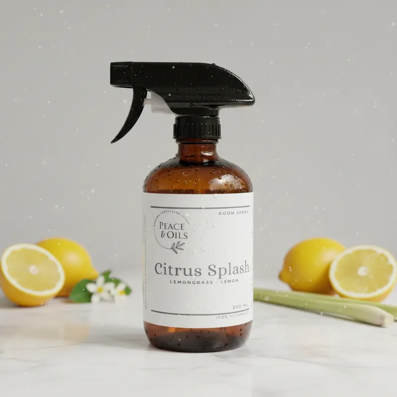 Bruma Aromatizante Espacios Peace & Oils Spray 500ml Fragancia Citrus Splash-1