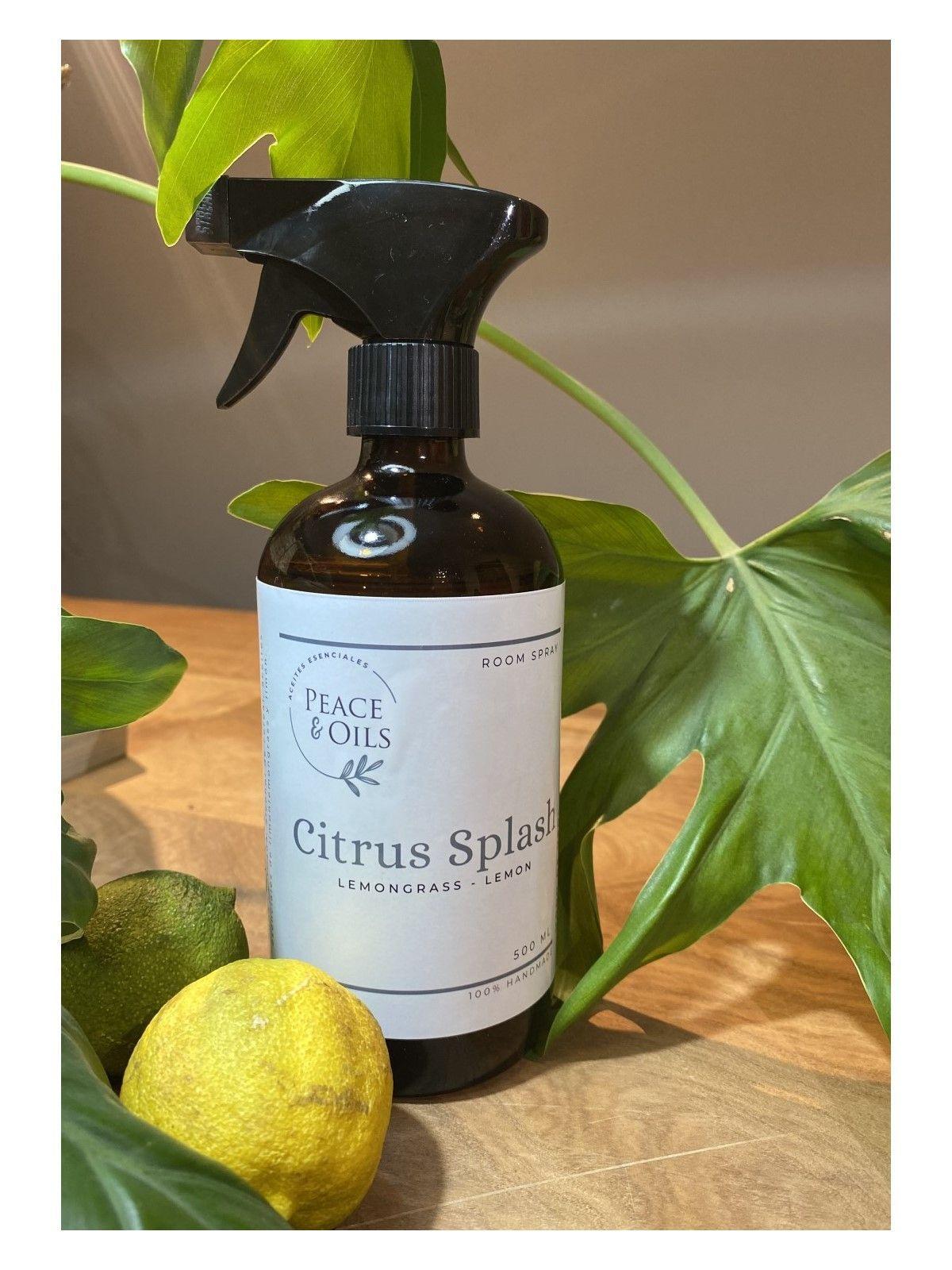Bruma Aromatizante Espacios Peace & Oils Spray 500ml Fragancia Citrus Splash-4