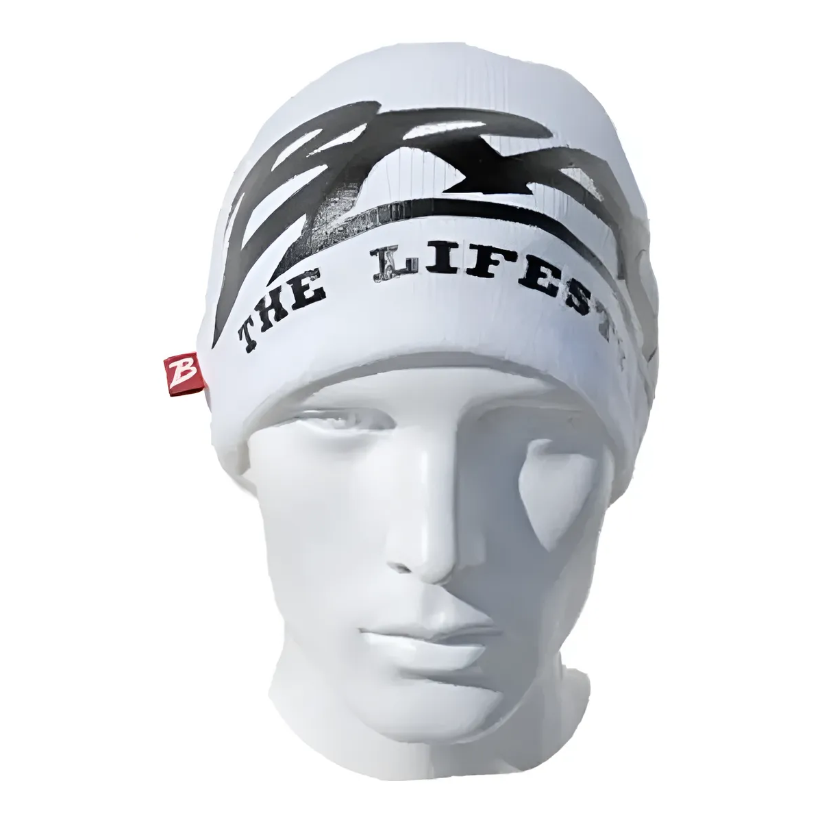 Brachial Gorro Algodon Heavy Beanie White/black One Size Full Gym-2