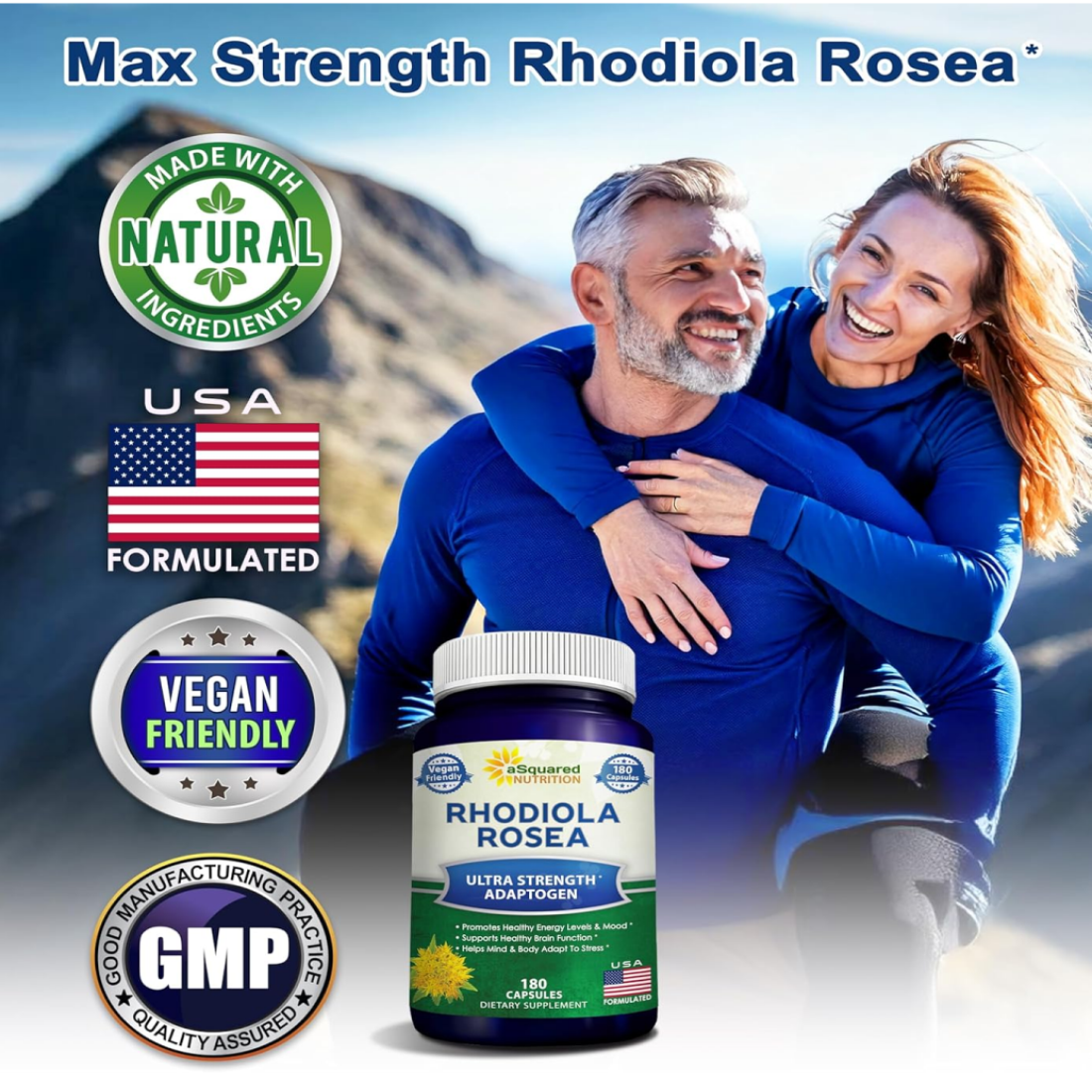Rhodiola Rosea 1000mg Ultra Strength Adaptogen Potente Antioxidante 120 caps-4