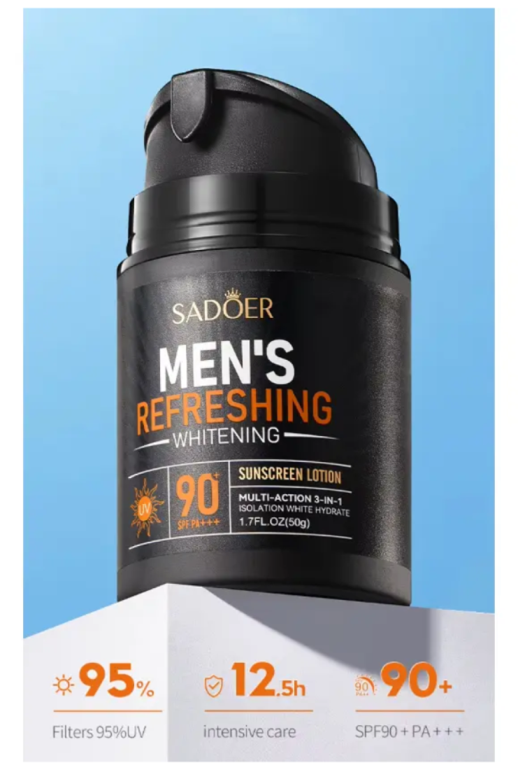 Sadoer Protector Solar Hombre Mens Refreshing Crema Spf 90-2