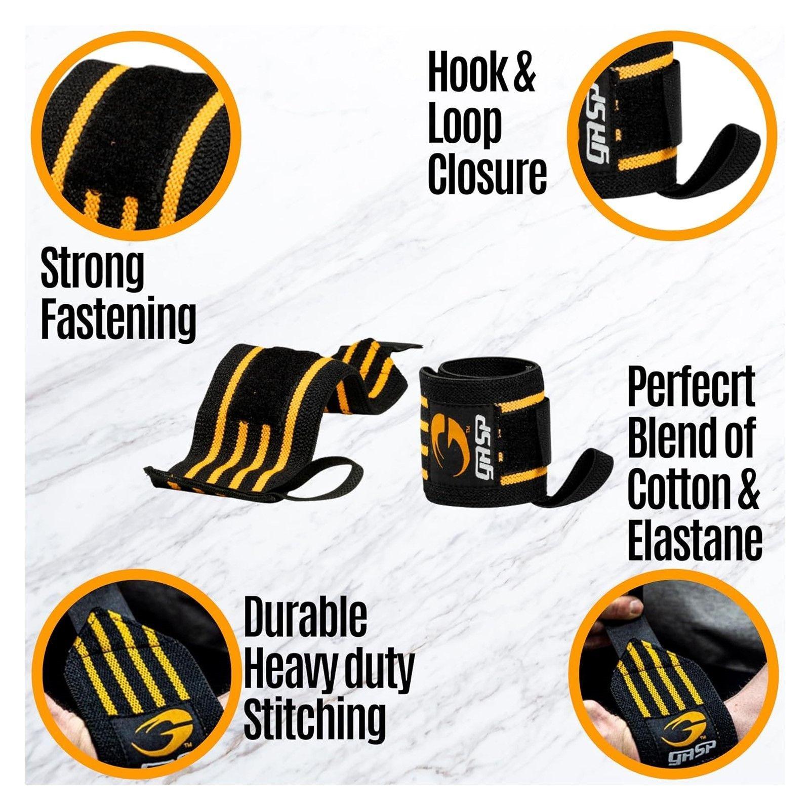 Muñequeras De Entrenamiento Pesas Gasp Hardcore Wrist Wraps-6
