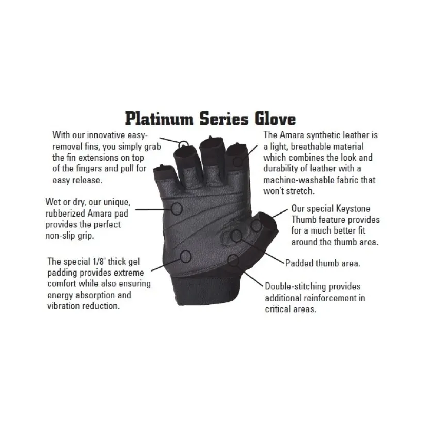 Guantes De Gimnasio Para Pesas Schiek 540 Platinum Series Talla M-1