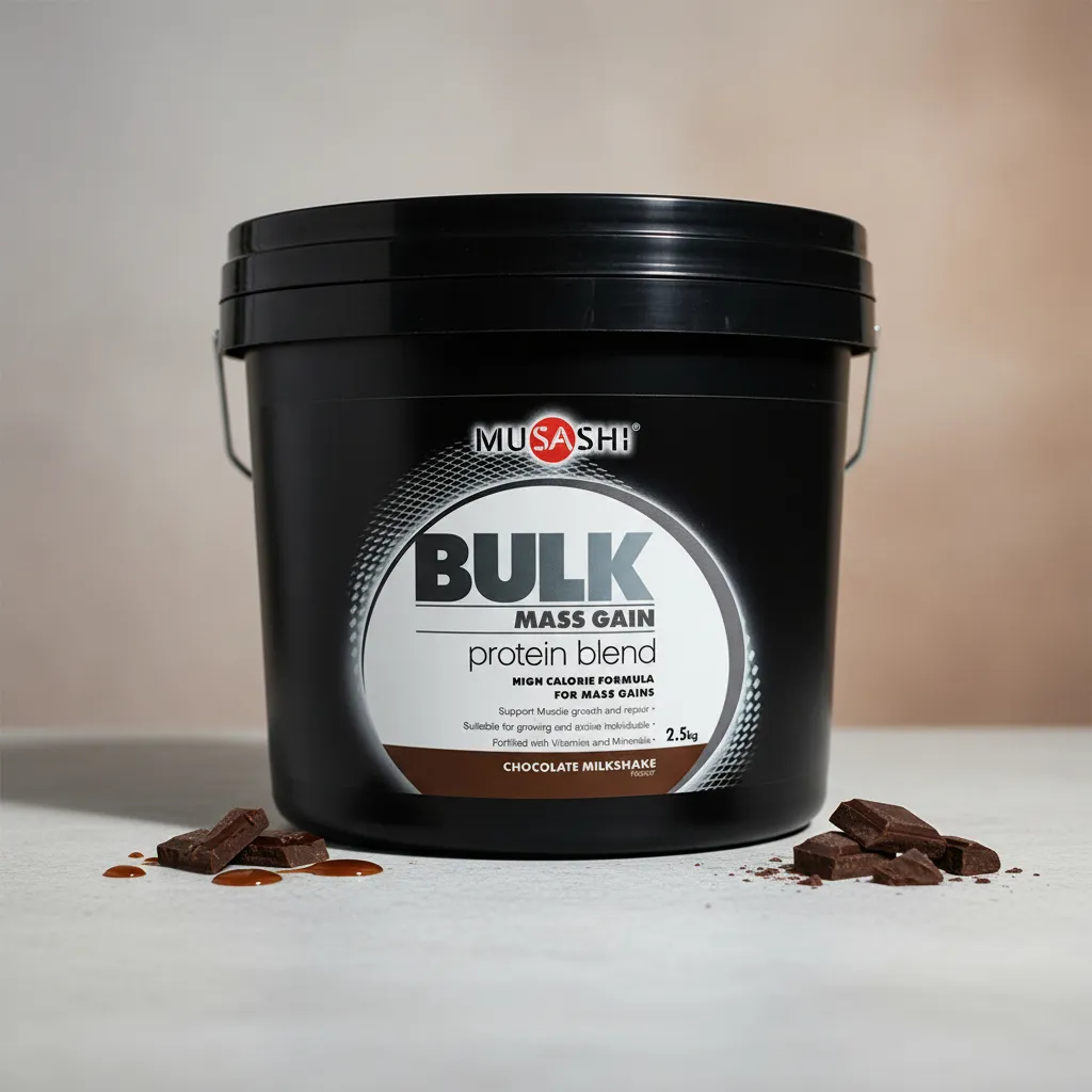 Musashi Proteina Bulk Mass Gain Whey Protein 5 Lbs Chocolate-3