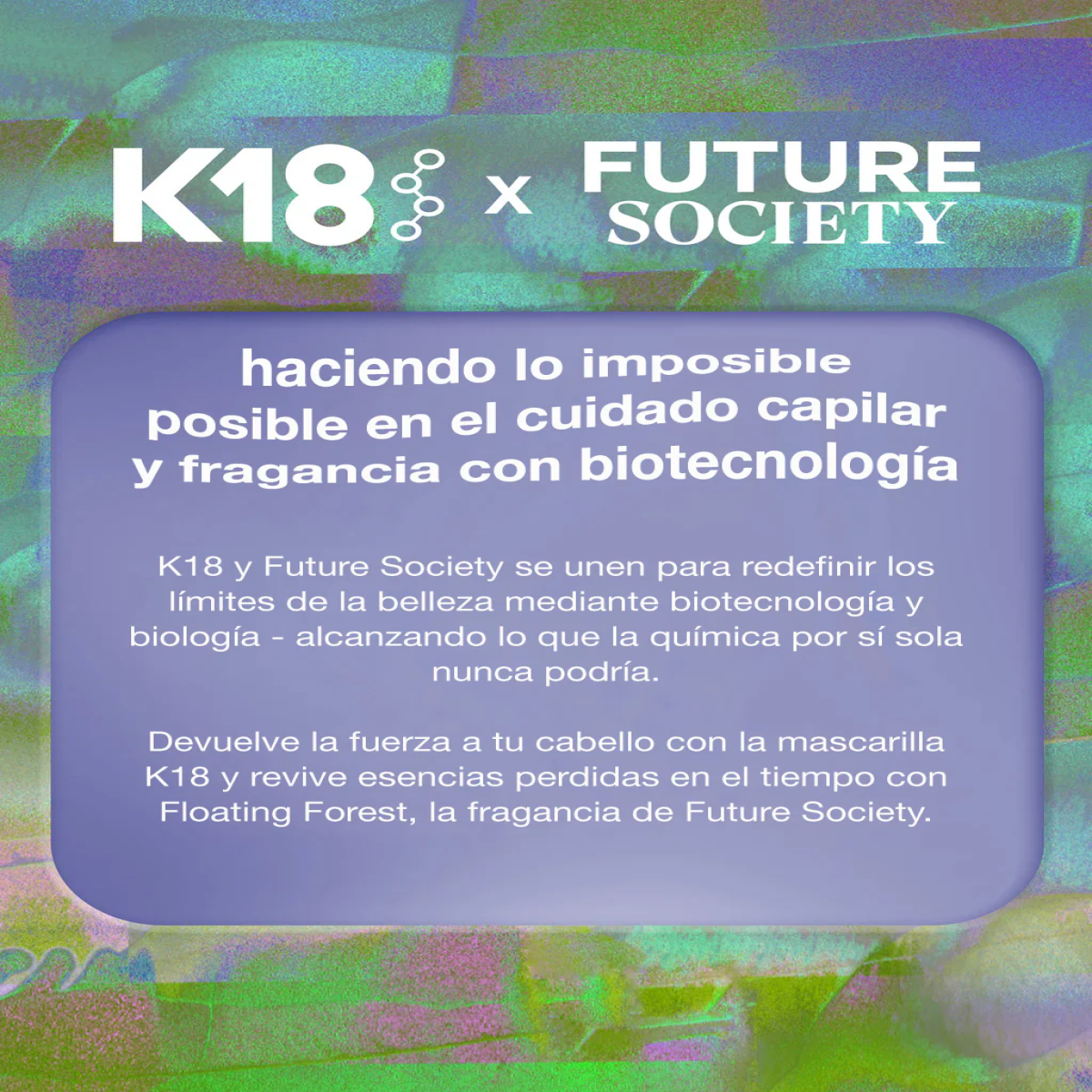 K18 x Future Society Mascarilla Reparadora Capilar Sin Enjuague Floating Forest -6