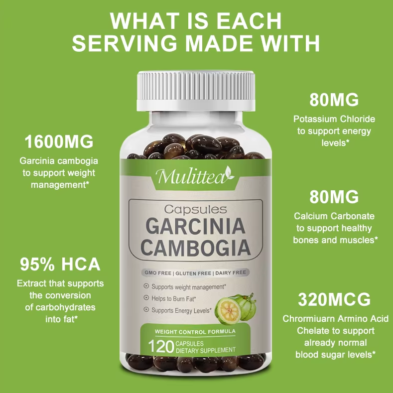 Garcinia Cambogia 1600mg Para Quemar Grasas y Bajar De Peso 120 Gel Caps-4