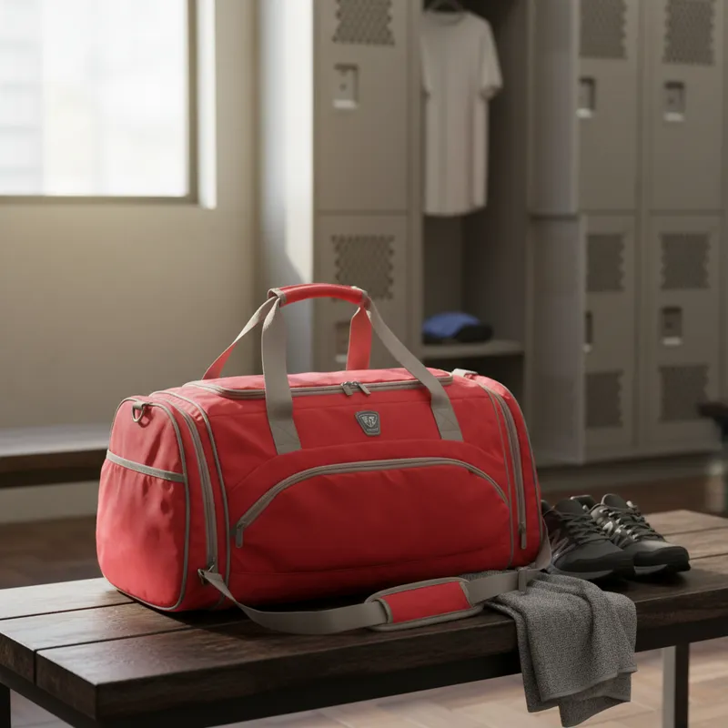 Fitmark Bolso Para El Gimnasio Gym Power Duffel Red Barberry -2