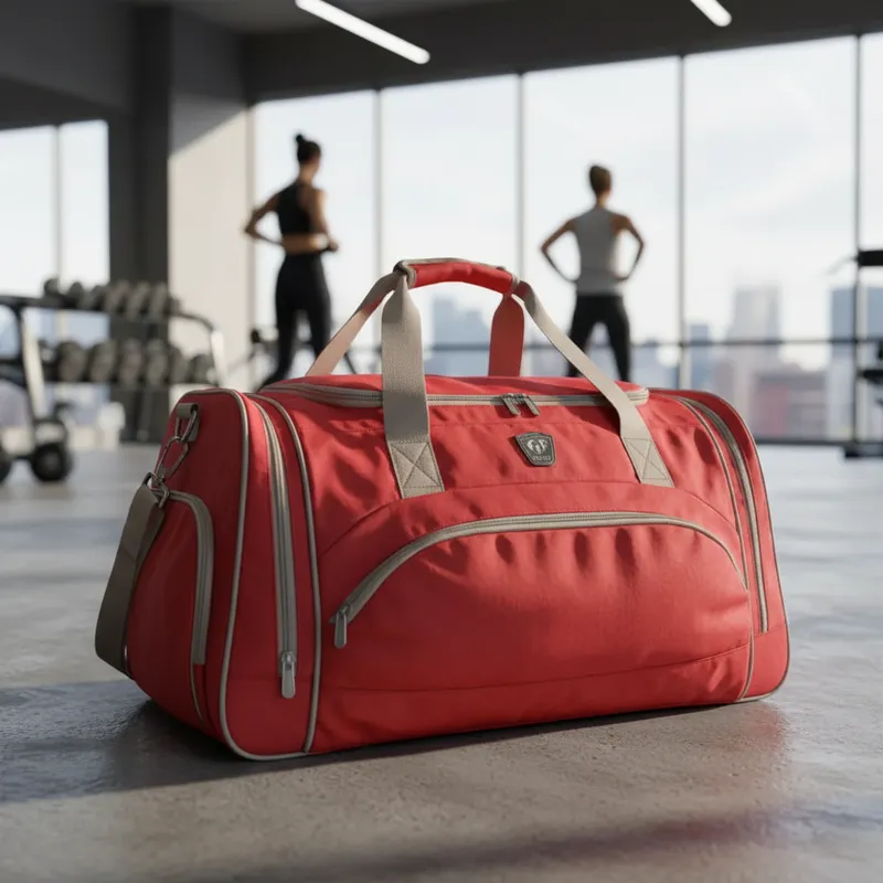 Fitmark Bolso Para El Gimnasio Gym Power Duffel Red Barberry -3