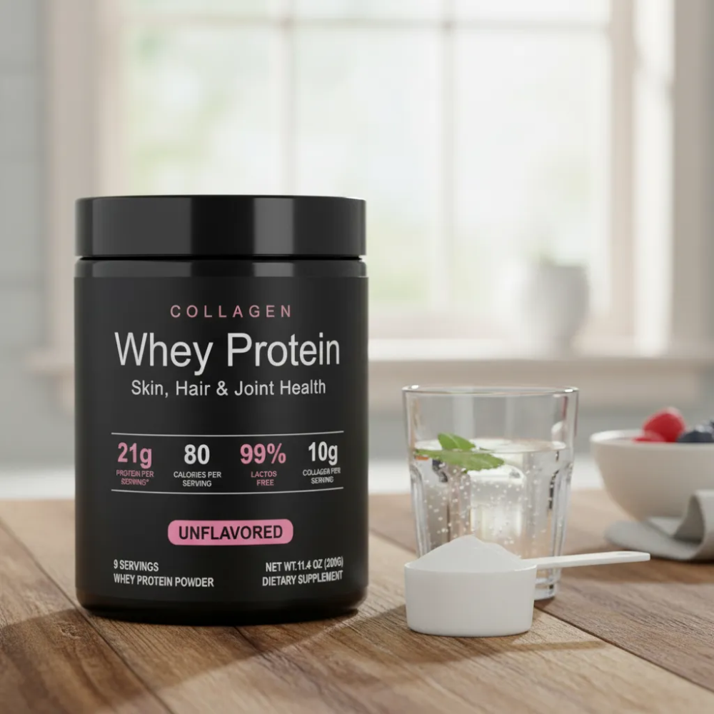 Collagen Whey Protein Isolate Proteina Peptidos De Colageno Salud Articular 200gr -6
