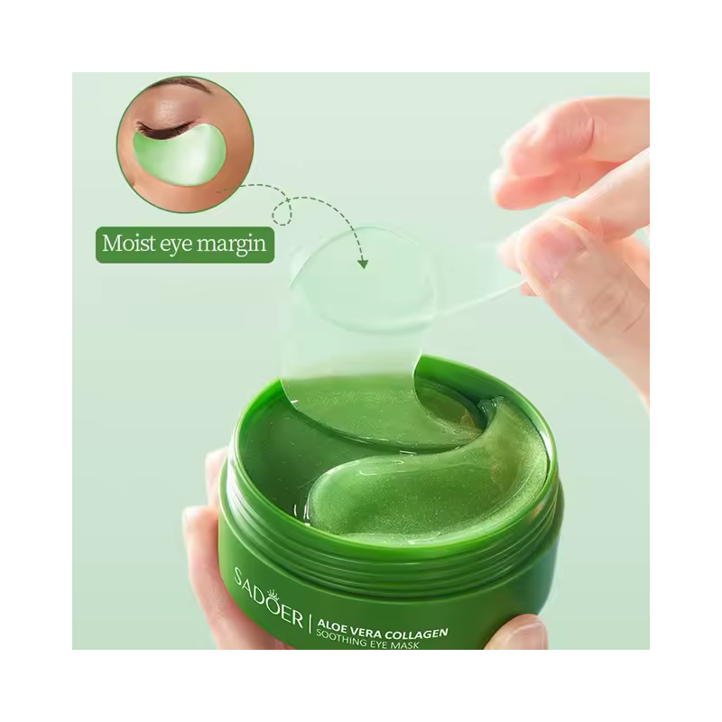 Parches De Ojos Sadoer Aloe Vera Colageno Anti Ojeras 30par-5