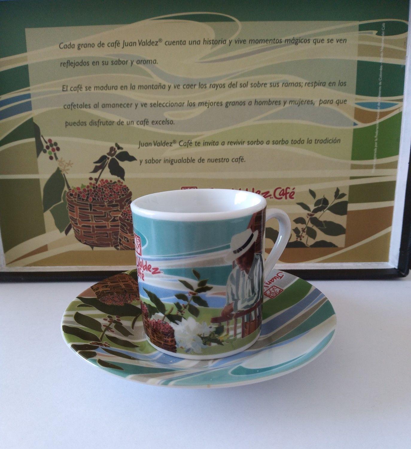 Tazas Juan Valdez Set De 4 Tazas De Cafe Espresso Raices del Cafe Heritage-4