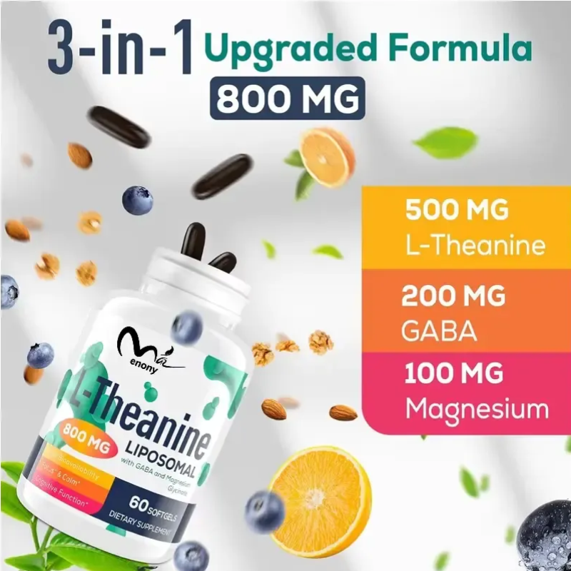 L-teanina Liposomal Glicinato De Magnesio 800mg 60 Softgel-4