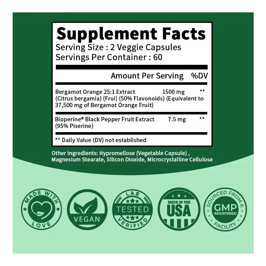 Bergamota Citrica 37500mg Antioxidante Eleva Sistema Inmune-5