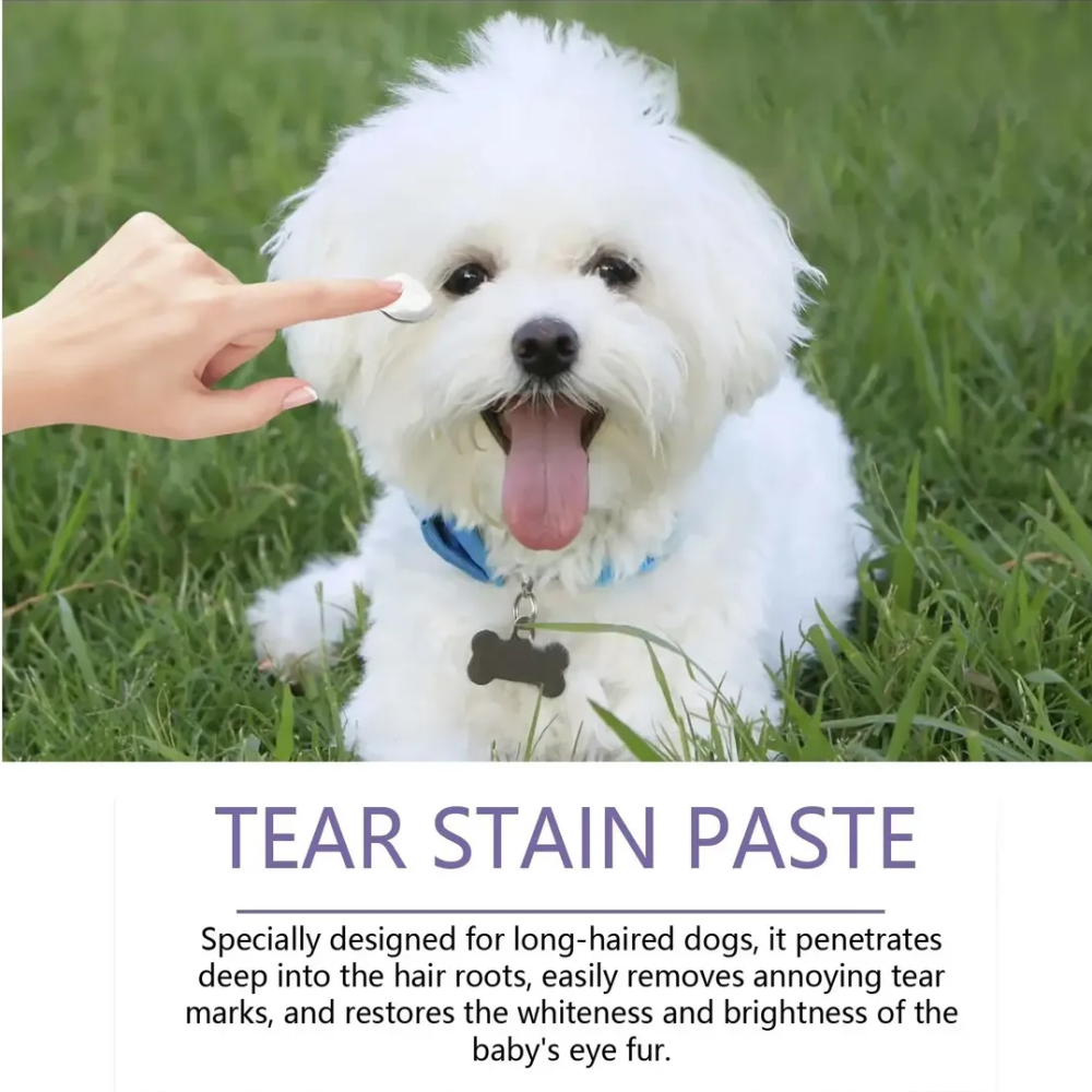 Tear Stain Paste Pet Limpiador Ojos Manchas Lagrimas Para Perros 20gr-1